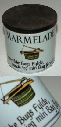 Marmeladekrukke med trlg fra Knabstrup