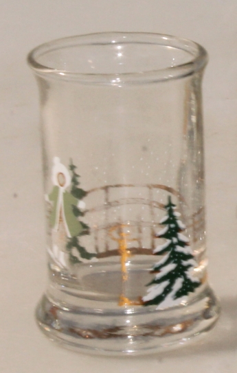 Holmegaard snapseglas jul - grantræer