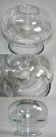 Stror glaskugle til f.eks. fyrfadslys eller bloklys